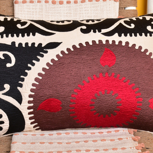หมอนโบโฮอินเดียหมอนปักบ้านตกแต่งหรูหรา16 "X 24" ตกแต่งภายในบ้านออกแบบหมอนครอบคลุม - Product Image 3