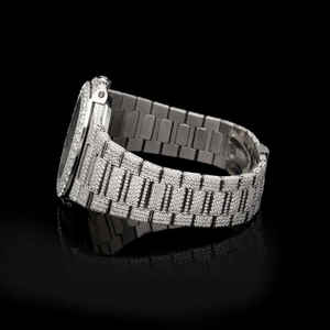 Nouvelle montre de diamant Moissanite de clarté VVS à la mode de haute qualité conception du fabricant indien de luxe en acier inoxydable pour les entreprises - Product Image 3