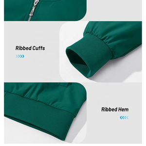 Chaqueta Bomber de mujer personalizada de moda de calle alta, cierre de cremallera impermeable de alta calidad, técnica lavada cálida, Otoño Invierno - Product Image 5