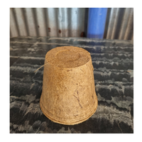 Pot en fibre de coco biodégradable et durable Pot en fibre de coco naturel Parfait pour la culture de fleurs, d'herbes et de légumes Maison Jardin