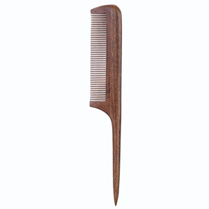 Peigne de coiffure pour femmes à dents fines en bois de pêche antistatique de qualité supérieure bois de santal à la mode pour un usage en salon et à la maison - Product Image 2
