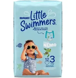 Ventes en gros de couches-culottes de bain jetables Huggies Little Swimmers pour bébés, protection imperméable pour la piscine et la plage - Product Image 4