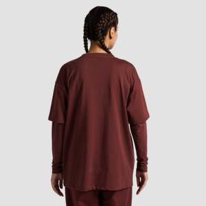 Modest Modest Sportswear GymArmour Maroon Workout Tee for Women Pakistan Gym T-shirts - Product Image 2