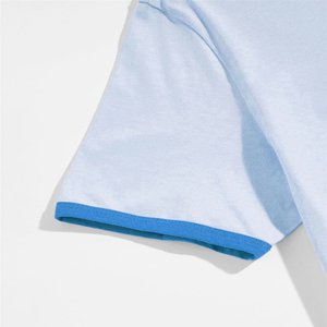 Bajo MOQ personalizado Ringer Tee para hombres Imprimir Logo B2B Proveedor Venta al por mayor O-cuello Ringer T-Shirta Camisetas de algodón de manga corta para hombres - Product Image 6