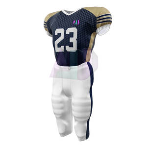 Uniforme de Fútbol Americano Personalizado al por Mayor, Manga Corta para Pedidos de Equipo, con Tela Suave, Transpirable y de Alto Rendimiento - Product Image 3