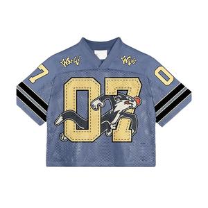 Breathable 100% Polyester Soccer Mesh Jersey Custom Team Name Player Name Options Plaid/Player Name Designs Short Sleeves Spring - Product Image 1