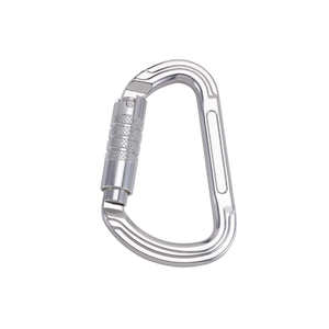 Mousqueton en alliage d'aluminium YAC025T avec design en forme de D, finition anodisée - Product Image 3