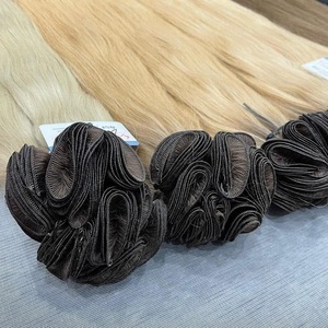 Extensiones de cabello de trama atadas a mano de color vietnamita 100% superventas, larga vida útil, sin enredos, muy sedoso, grande en Stock - Product Image 3
