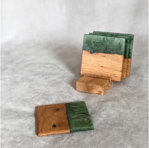 Handcrafted Marble and Solid Wood <b>Coaster</b> Set Heat Resistant Modern <b>Drink</b> <b>Coasters</b> with Holder for Dining Table Decor - Product Image 1