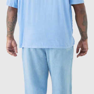 2025 người đàn ông cao eo axit rửa thẳng lỏng phù hợp với quần jean tối denim vải nhẹ baggy rộng chân quần giản dị hip hop - Product Image 4