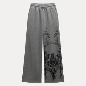 Top Quality Baggy <b>Trousers</b> Streetwear Relaxed Fit Baggy Oversized Pants for Men Unique Knee Cross Design <b>Black</b> Washed <b>Trouser</b> - Product Image 1