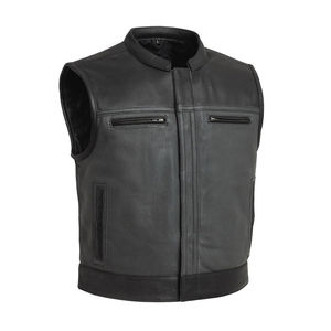 Gilet en cuir pour homme, best-seller, haute qualité, respirant, coupe-vent, imperméable, vêtement d'extérieur d'hiver, personnalisable, style streetwear - Product Image 5