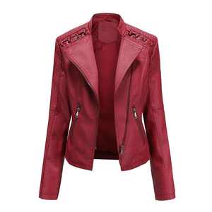 <b>Women</b> Genuine <b>Leather</b> <b>Jacket</b> Stylish Outerwear Autumn High Quality Comfortable Casual Breathable Windproof Durable Modern - Product Image 6