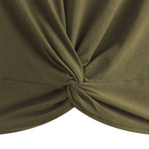 เสื้อยืดครอปไซส์ใหญ่พิเศษสำหรับผู้หญิงเสื้อครอปทำจากโรงงาน - Product Image 4