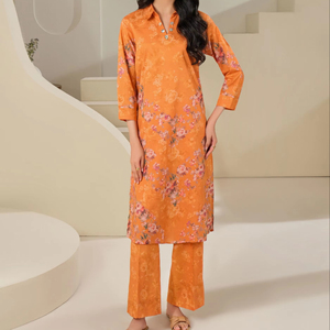 Setelan Salwar Kameez Kasual Wanita Berkualitas Tinggi <span class=keywords><strong>2</strong></span> Potong Desain Terbaru India Pakistan Ringan Nyaman Cepat Kering Semua - Product Image 1
