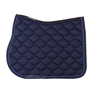 Almohadilla de sillín multiusos acolchada de algodón Borgoña, accesorio versátil para montar a caballo, Selleria Sottosella Schabracken - Product Image 2