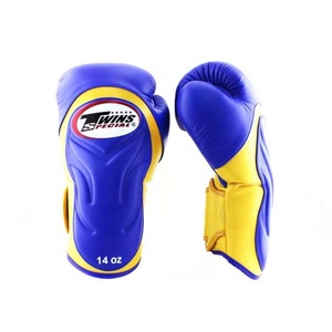 High Quality Professional Boxing <b>Gloves</b> Genuine Cowhide Leather Anti-UV Full Finger <b>Moisture</b> Wicking Breathable Lace-Up Closure - Product Image 5