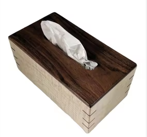 กล่องใส่กระดาษทิชชู่และผ้าเช็ดปาก ดีไซน์หรูหราทันสมัย ผลิตจากไม้เลเซอร์ เป็นมิตรกับสิ่งแวดล้อม สำหรับตกแต่งบนโต๊ะ - Product Image 5