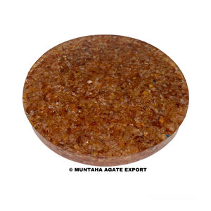 Venta caliente Posavasos de orgonita cornalina Chip natural Piedra de cristal Energía positiva Chip de orgonita hecho de piedra preciosa de ágata de cuarzo - Product Image 2