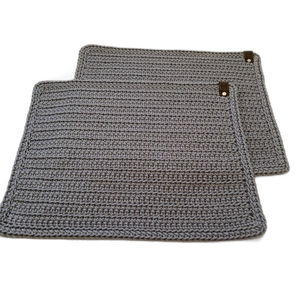 Fine Quality Custom Logo Drink Cup Coasters Non-slip Table <b>Placemat</b> Kitchen Accessories <b>Square</b> Mat (Set of 2) for Home Hotel - Product Image 1