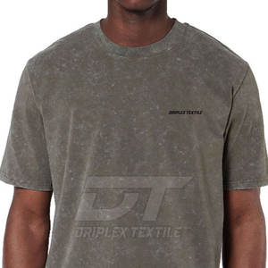 2025 dernier style meilleur matériel fait t-shirt de lavage à l'acide pour hommes Offre Spéciale t-shirts de lavage à l'acide pour hommes - Product Image 5