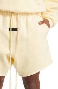 Pantalones cortos deportivos cómodos para hombre, diseño elegante de secado rápido con etiqueta personalizada OEM, patrón sólido de algodón 100% para ropa de gimnasio - Product Image 3