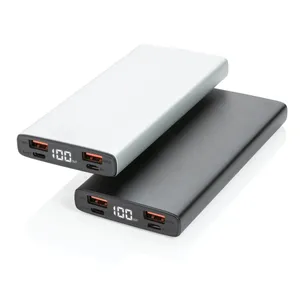 Batterie externe en aluminium personnalisable de 10 000 mAh pour le merchandising à des fins promotionnelles - Product Image 4