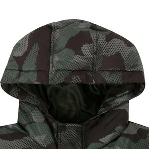 Manteau d'hiver pour hommes avec logo personnalisé, veste camouflage, capuche chaude, coupe-vent, veste bouffante épaisse, sans coutures, en cuir denim - Product Image 4