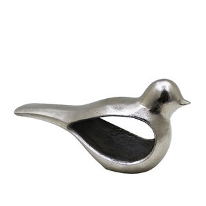 Abstracrt รอบประติมากรรมของกระต่ายอลูมิเนียมนิกเกิลหยาบสีคริสต์มาสบ้านโรงแรมตกแต่งโต๊ะตกแต่งด้านบนของตกแต่งทำจากโลหะ - Product Image 1