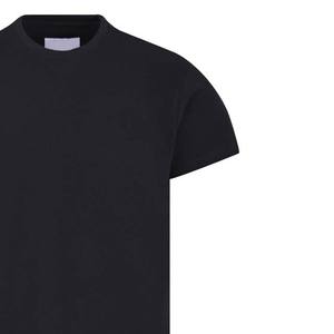 Camiseta negra lisa con cuello redondo, ropa para hombre, camisas de talla grande para hombre, camisetas de algodón transpirables de estilo callejero, camisetas de manga corta para hombre - Product Image 5