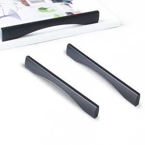 Poignée de meuble incurvée en alliage, fine, écologique, durable, moderne et minimaliste pour tiroirs, commodes et armoires de salon - Product Image 6