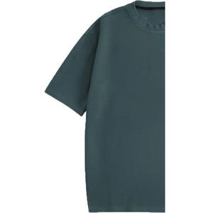 เสื้อยืดแขนสั้นลำลองผู้ชายไซส์ใหญ่ สีน้ำเงิน ปักโลโก้คุณภาพสูง ปรับแต่งได้ น้ำหนัก 220 กรัม ผ้าออร์แกนิค 100% - Product Image 6