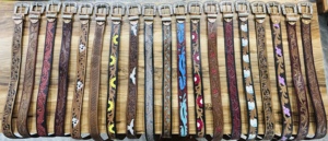 Cinturones de cintura Unisex hechos a mano en marrón occidental cuero genuino estampado Floral hebilla de aleación Chaleco de cuero mecanizado para hombres y mujeres - Product Image 6