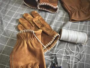 Guante de Cuero Vintage Hecho a Mano de Cinco Dedos para Carreras, Apto para Actividades al Aire Libre y Deportivas - Product Image 5