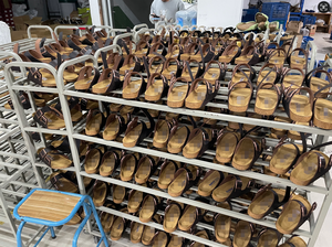 Sandales d'été confortables en cuir véritable de haute qualité avec semelle en liège, double bride et soutien de la voûte plantaire – Fabricant d'usine - Product Image 4