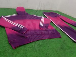 Custom <b>Hooded</b> Winter Casual Tracksuit Set with Sweatpants and Hoodie Acid Wash Zipper 100% Cotton Unisex - Product Image 6