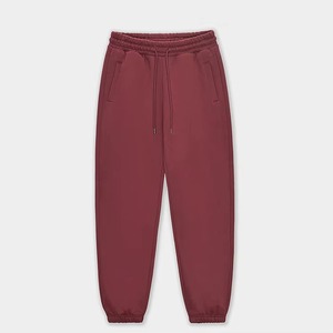 Pantalones de chándal holgados informales de talla grande para hombre a la moda al por mayor, pantalones de chándal vintage personalizados de lana con bloques de color - Product Image 3