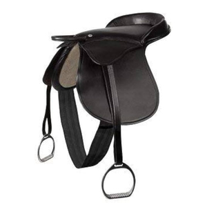 Sillín de caballo inglés hecho de cuero genuino con doble solapa, producto ecuestre de calidad de costura muy fina para jinetes - Product Image 2