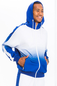 Men Custom Heavyweight Solid Streetwear 2-Piece Hoodie & <b>Sweatpants</b> <b>Set</b> 100% Polyester Sublimation Printed Quick Dry Breathable - Product Image 3