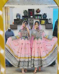 2025ลูกไม้ปักแบบดั้งเดิมความยาวถึงพื้นแบบอัฟกานิสถานคูจิบันจาราสำหรับผู้ใหญ่ขายส่ง - Product Image 4