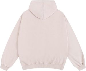 Vintage <b>Men's</b> Cotton Distressed Acid-Washed <b>Jacket</b> with Hood & Metal Zipper Custom Canvas Bomber with Front Logo & Pockets - Product Image 5