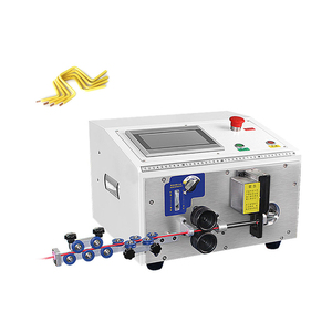 Máquina dobladora y cortadora de alambre a precio de fábrica, máquina dobladora peladora de corte completamente automática 1 ~ 6MM2 - Product Image 2