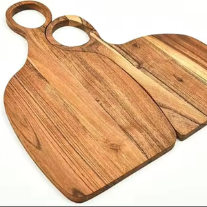 Tabla de cortar de madera de grano de extremo rectangular de tamaño personalizado, segura para verduras, corte de queso, utensilios de cocina para servir - Product Image 1