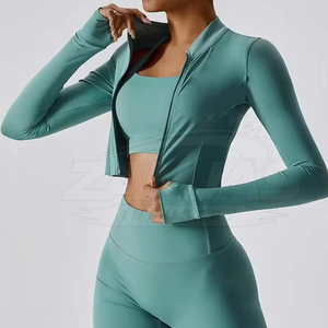 Ropa Deportiva para Gimnasio, Conjuntos de Yoga de 3 Piezas para Mujer, Leggings, Sujetador Deportivo y Chaqueta, Estilo Moderno, Conjuntos de Yoga para Mujer Más Vendidos - Product Image 2