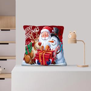 Coussin imprimé de Noël festif - Décoration d'intérieur pour l'ambiance des fêtes, 28"x28" - 70x70 cm - Product Image 3