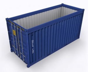 Conteneur en acier résistant de cargaison surdimensionnée de chargement facile de récipient d'expédition de dessus ouvert pour le fret industriel encombrant - Product Image 1