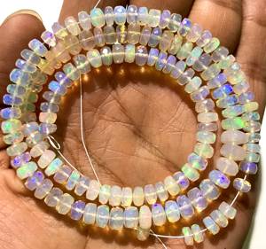 Opale de feu naturelle pierre précieuse en vrac topaze multicolore pierre précieuse de feu de qualité grand stock forme ronde faire des bijoux - Product Image 2