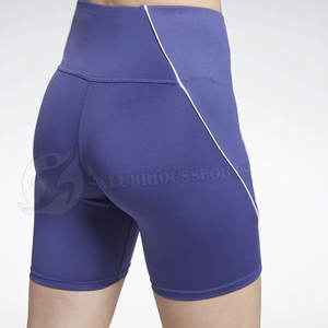 Customized High Quality Women's Gym Shorts High Waist Active Wear Logo Decor Fitness Yoga Workout <b>Tight</b> Sport Style Colorful - Product Image 5