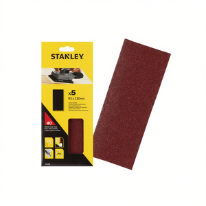 Disques de ponçage multipack Stanley 93x230 mm non perforés pour feuilles Velcro - Product Image 2