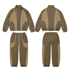 Conjunto Deportivo de Invierno para Hombre de Alta Calidad, Chaqueta con Capucha y Cierre, Pantalones con Diseño Sólido, 100% Algodón Transpirable - Product Image 6